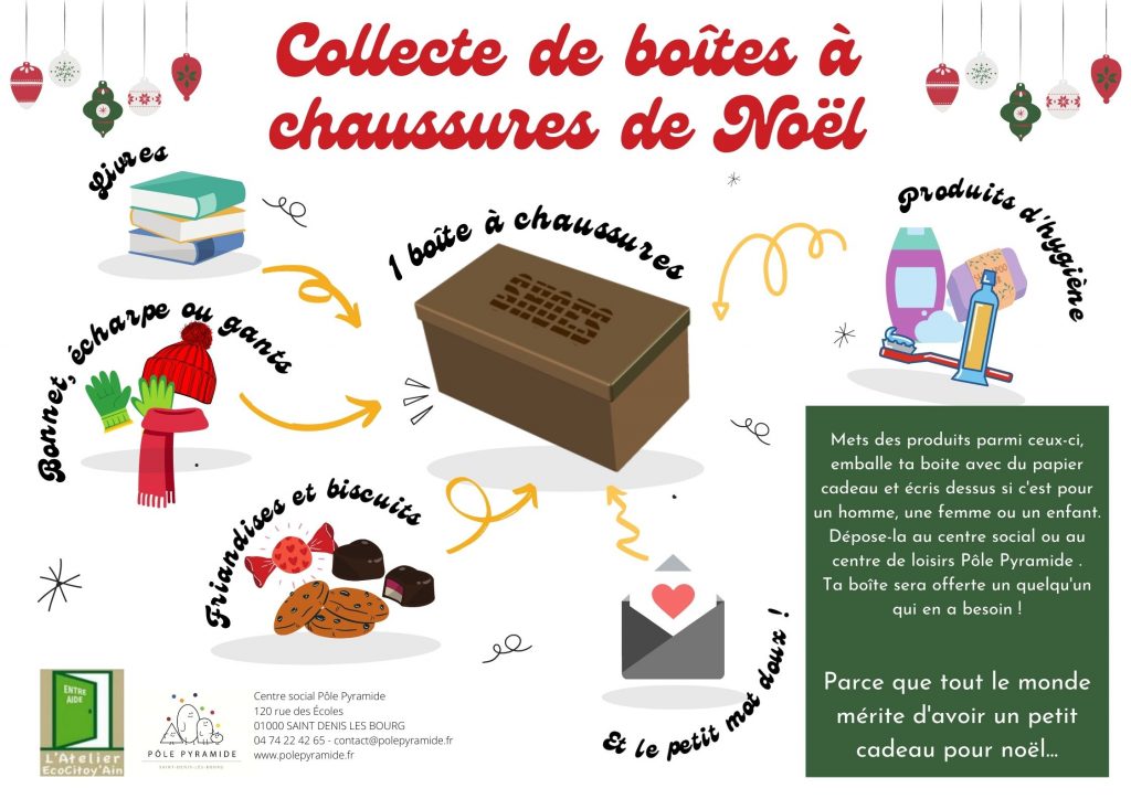 Pôle Pyramide : Point de collecte pour les boîtes à chaussures de noël ...